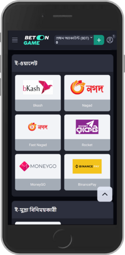 BetOnGame পেমেন্ট পদ্ধতিসমূহ