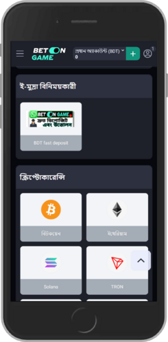 BetOnGame পেমেন্ট পদ্ধতিসমূহ